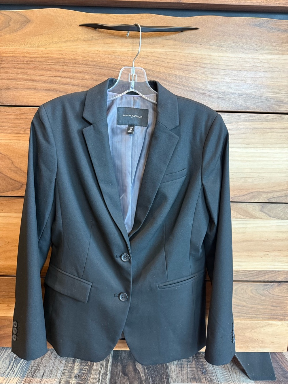 Banana Republic Women's Black Single-Breasted Blazer